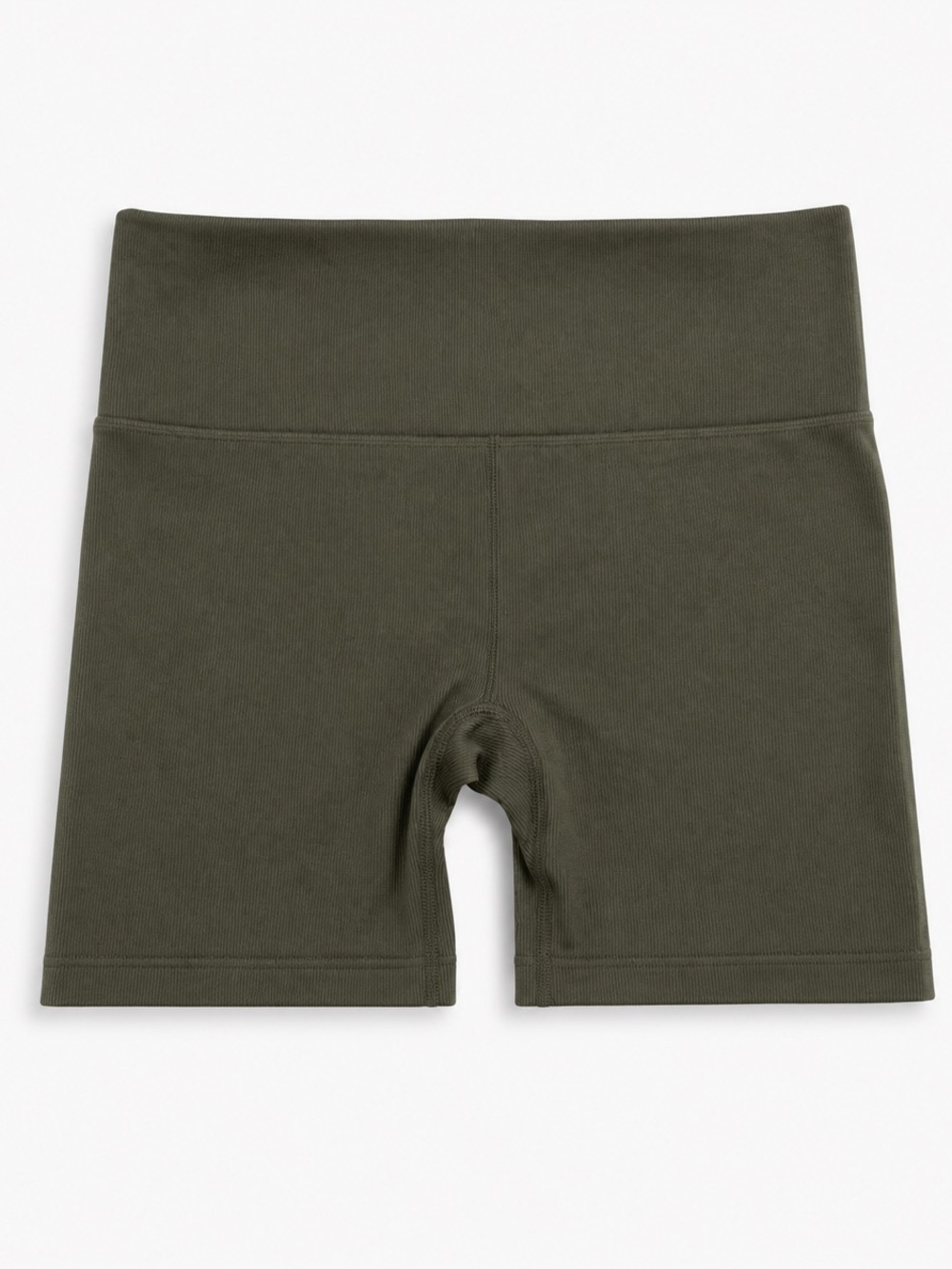 New Balance Olive Bike Shorts with Wide Waistband